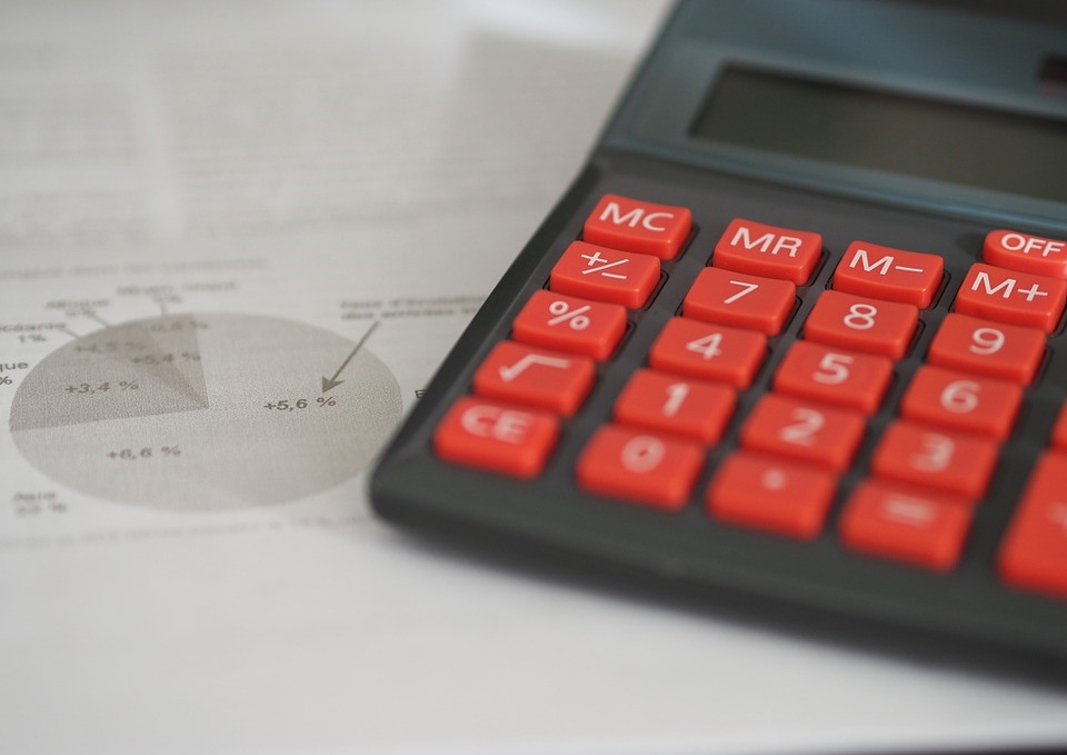 red calculator