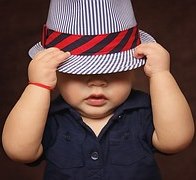 baby boy wearing cap
